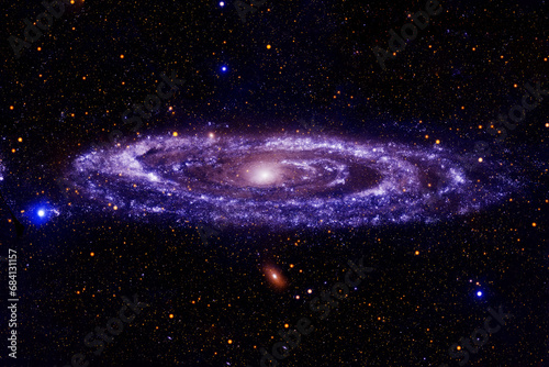 Fototapeta Naklejka Na Ścianę i Meble -  Galaxy in deep space. Elements of this image furnished by NASA
