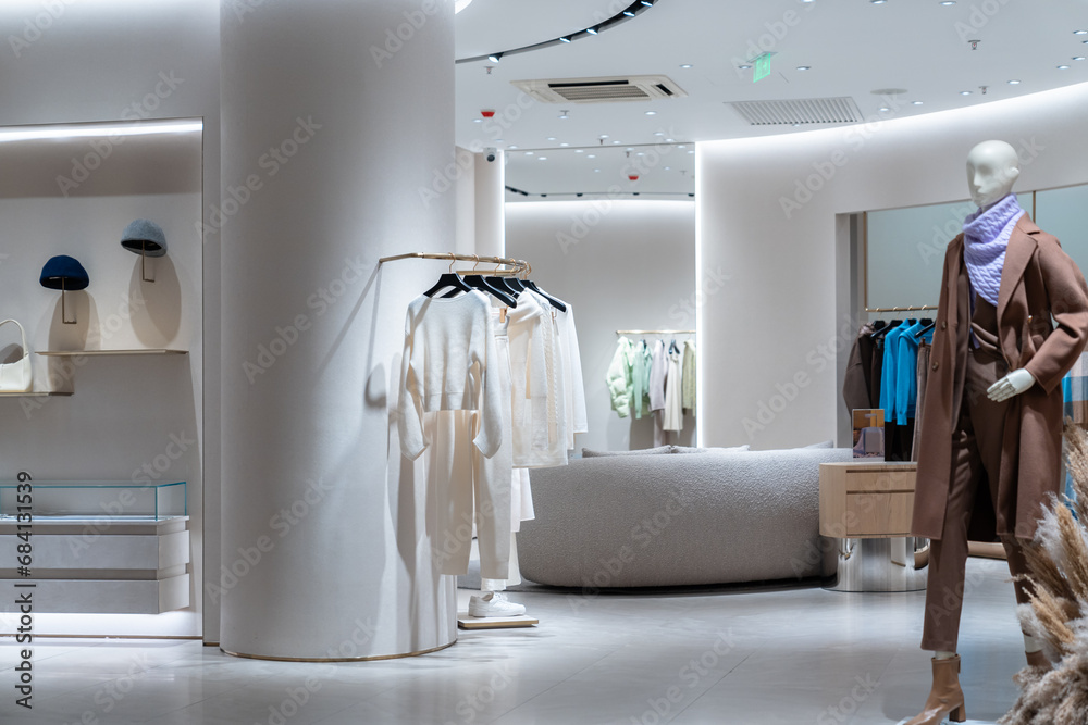 clothing store in city