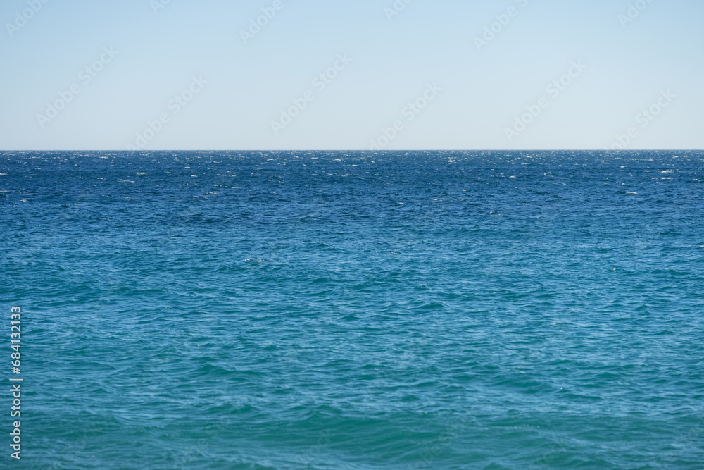 Sea background with horizon line for backdrop