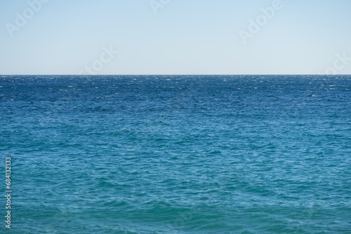 Sea background with horizon line for backdrop