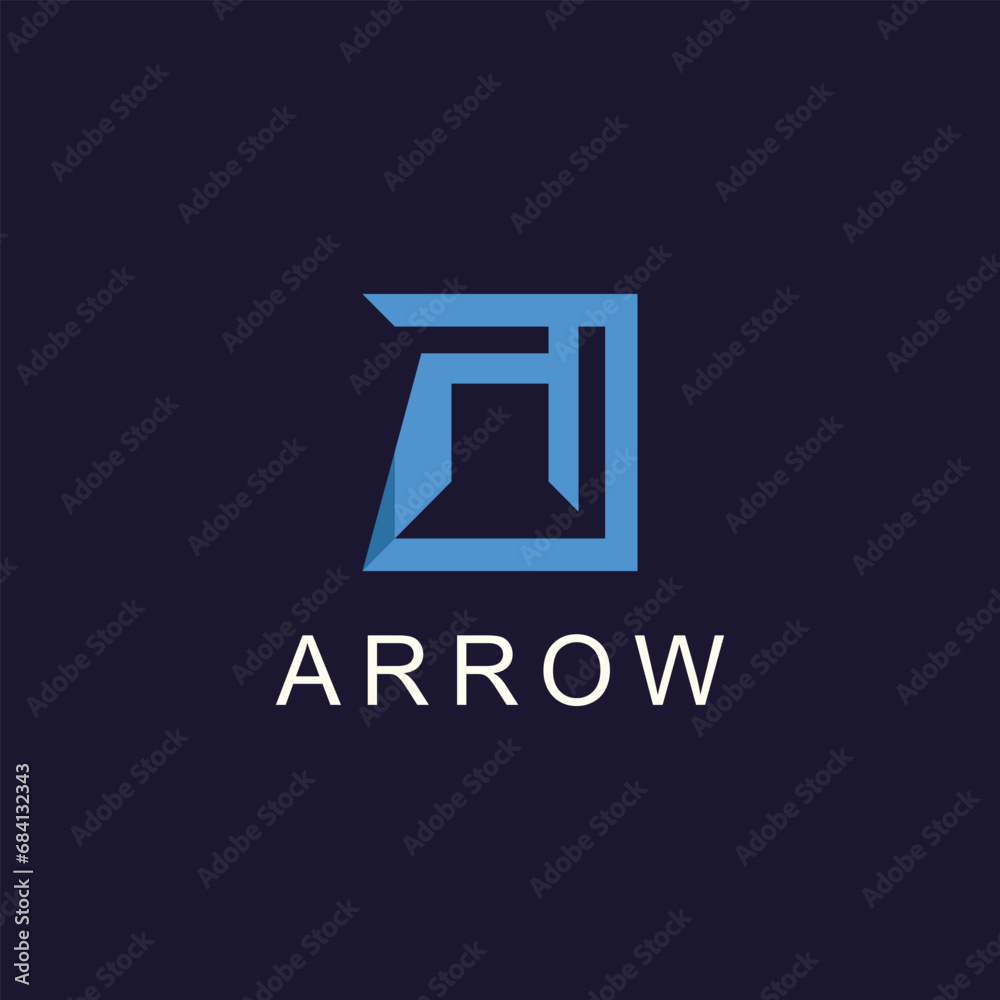 Arrow logo vector icon template design Arrow logo vector icon template design