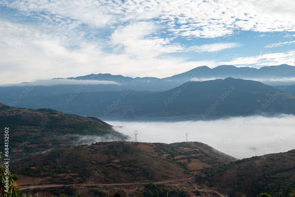 Asia China Sha Xi Niu Sha Scenic Road - Sea of Clouds Highway