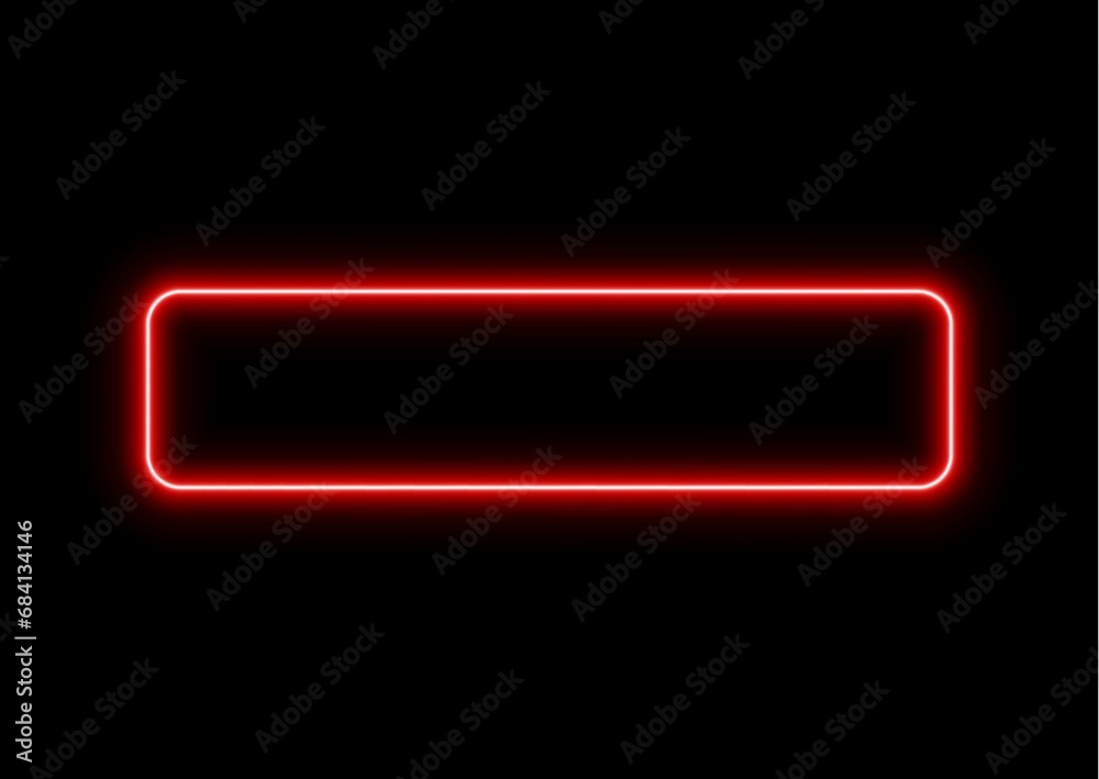 3D Illustration.Neon red square on black background. red neon frame glowing.
3D Illustration.Neon red square on black background. red neon frame glowing.