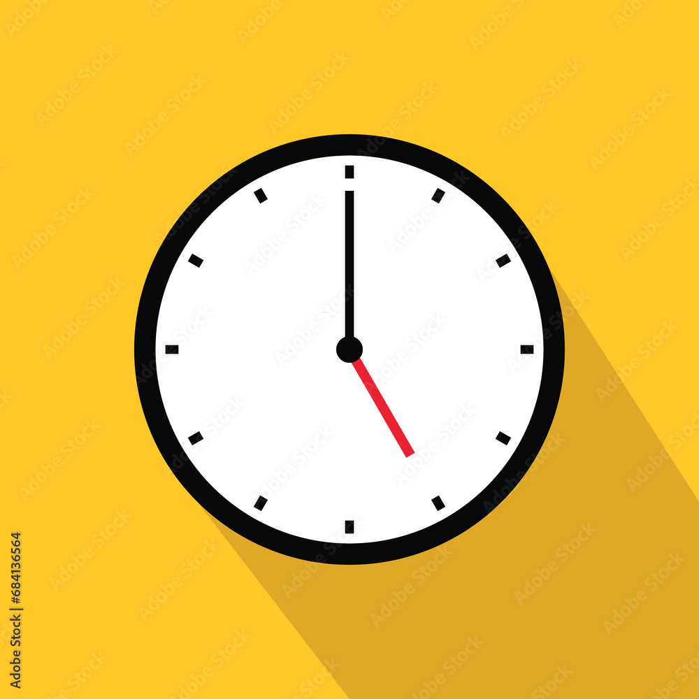 Clock time icon 05 symbol isolated on white background design. Clock time icon 05 symbol isolated on white background design.