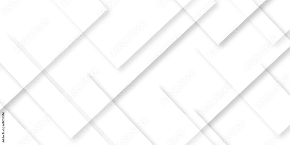 Modern Abstract white background design with layers of textured white transparent material in triangle and squares shapes. White color technology concept geometric line vector background. Modern Abstract white background design with layers of textured white transparent material in triangle and squares shapes. White color technology concept geometric line vector background.