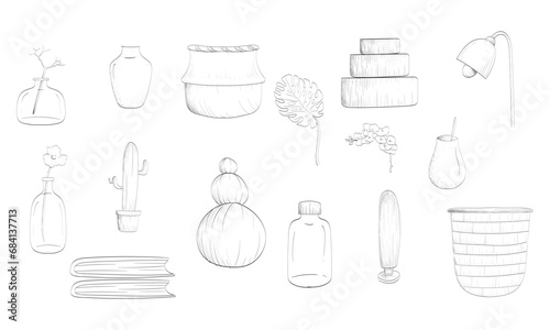 Decoration handdrawn collection