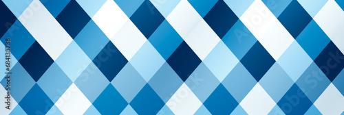 Bavarian Oktoberfest pattern features blue white checkered rhombus flag background  photo