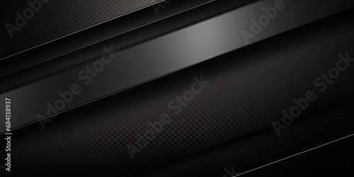Abstract black metal background with stripes photo