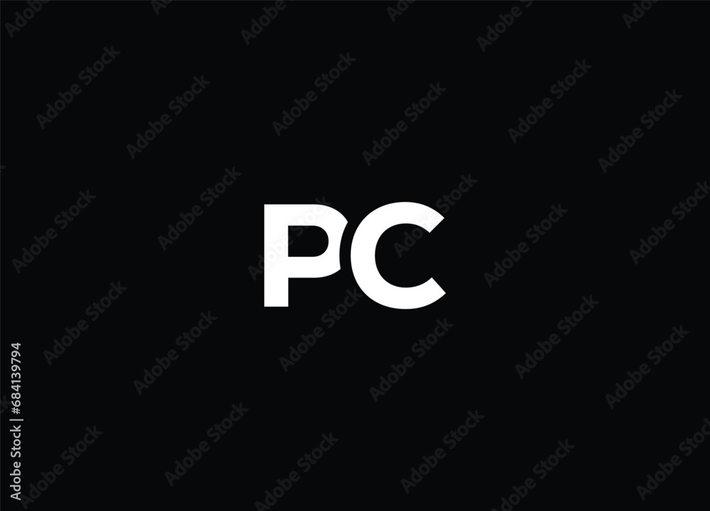 Creative Letters PC Logo Design Vector Template Creative Letters PC Logo Design Vector Template