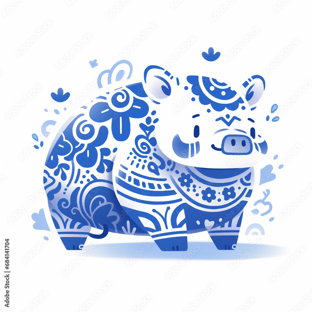 Traditional Chinese zodiac illustrations,created with Generative AI tecnology. Traditional Chinese zodiac illustrations,created with Generative AI tecnology.