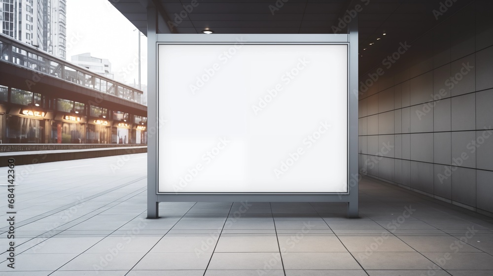 Large blank advertising poster, billboard banner mockup Large blank advertising poster, billboard banner mockup