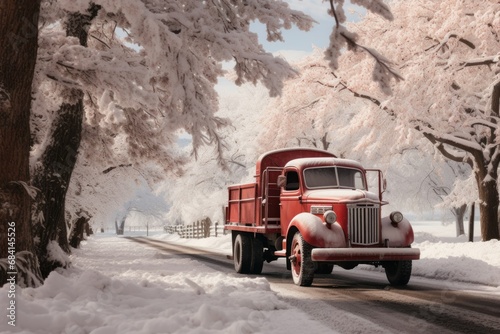 Snowy Countryside Drives - Generative AI