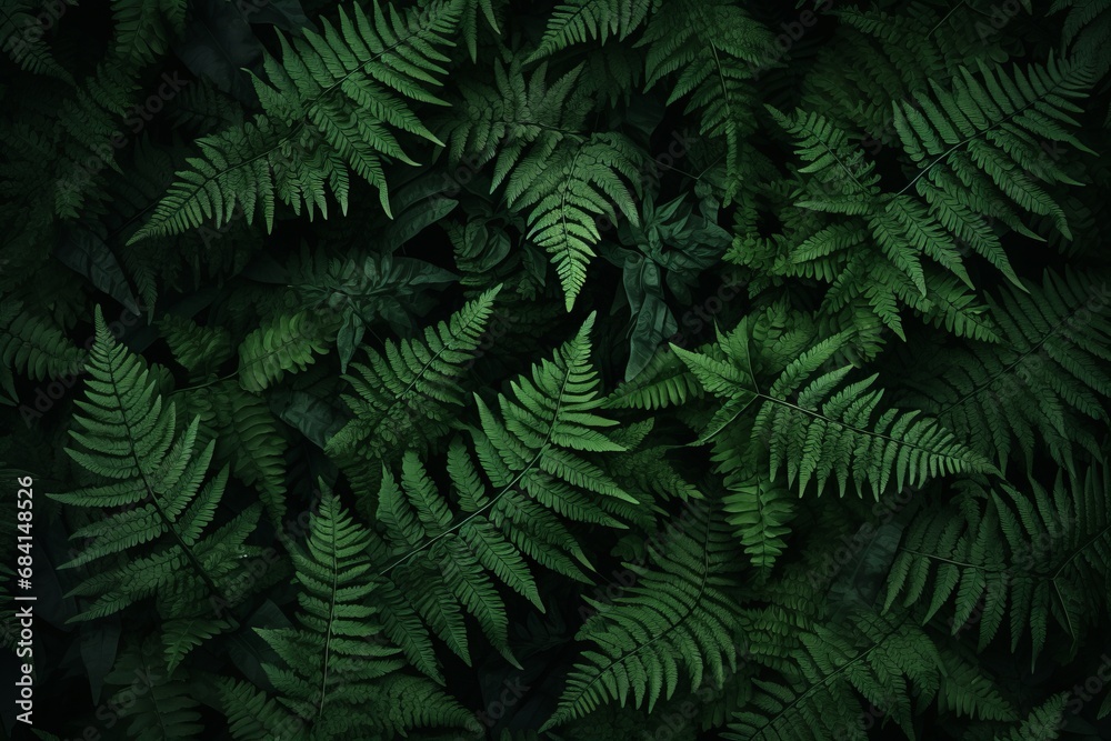 Enchanting Fern: Nature's Emerald Artistry in the Forest Depths Generative AI