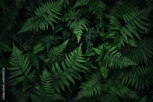 Enchanting Fern  Nature s Emerald Artistry in the Forest Depths Generative AI