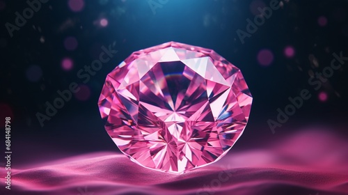 A dynamic 8K image of the Pink Star Diamond  showing its vibrant pink tones with incredible depth and dimension in 4K  high detail  full ultra HD  high resolution 8K