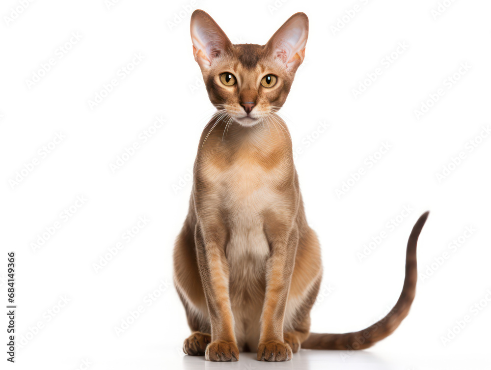 Oriental Shorthair Cat Studio Shot Isolated on Clear Background Oriental Shorthair Cat Studio Shot Isolated on Clear Background