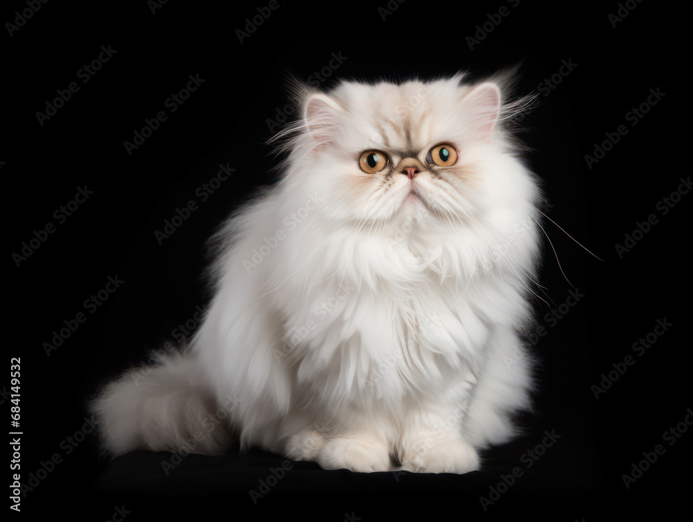 Persian Cat Studio Shot Isolated on Clear Background Persian Cat Studio Shot Isolated on Clear Background