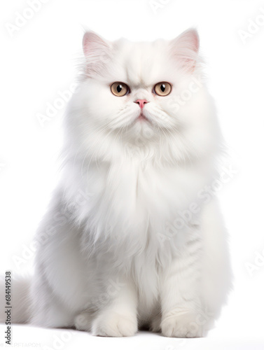 Persian Cat Studio Shot Isolated on Clear Background