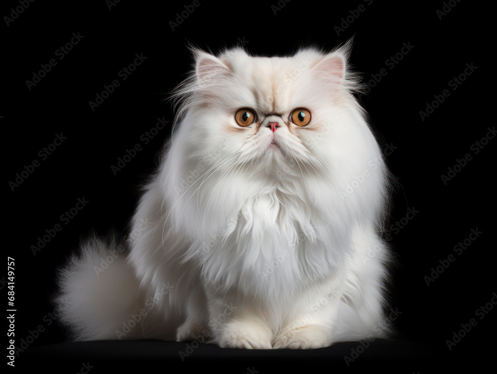 Persian Cat Studio Shot Isolated on Clear Background Persian Cat Studio Shot Isolated on Clear Background