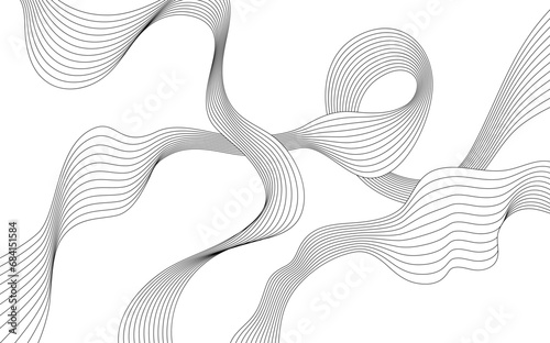 Abstract shape wallpaper line illustration for background. Ink painting style composition for decoration. photo