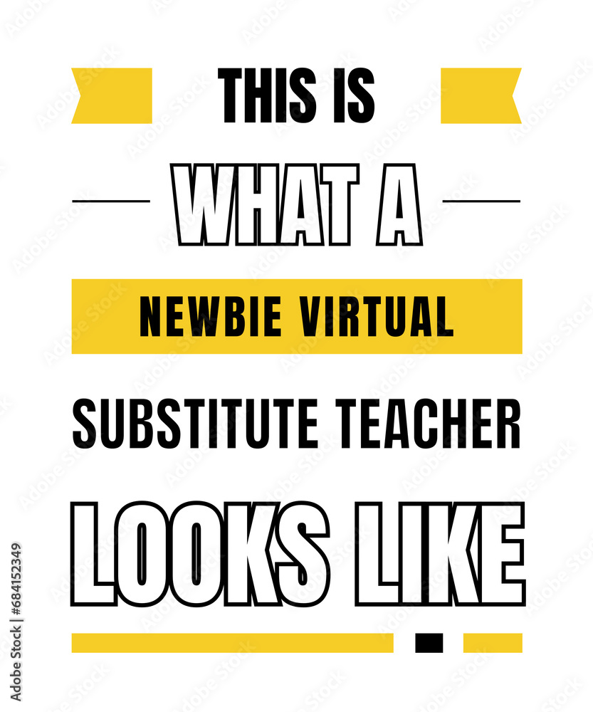 Fototapeta premium Newbie virtual substitute teacher