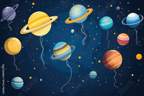 Solar System - Nursery illustrations that evoke a sense of wonder and imagination for young children