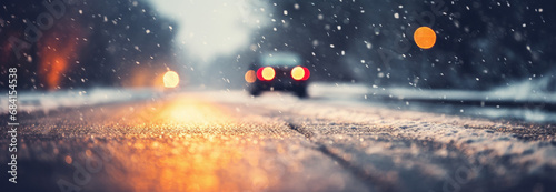 Frozen roads, dangerous driving

 photo