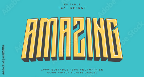 Editable text style effect - Amazing text style theme.