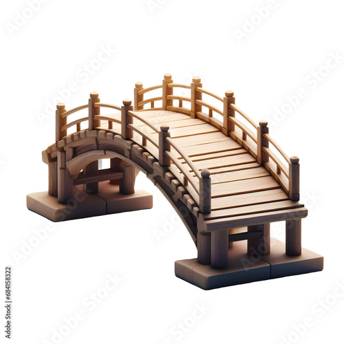 Wallpaper Mural wooden bridge isolated on transparent background Torontodigital.ca