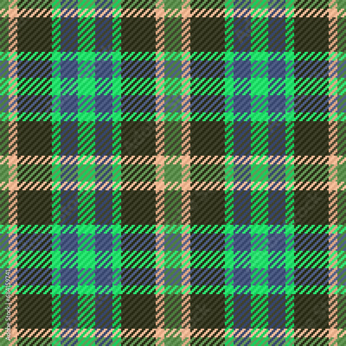 Vector texture check of pattern fabric seamless with a textile plaid background tartan.