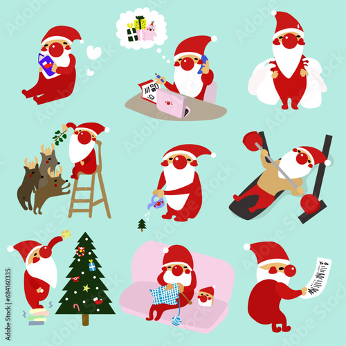 サンタ　イラスト素材