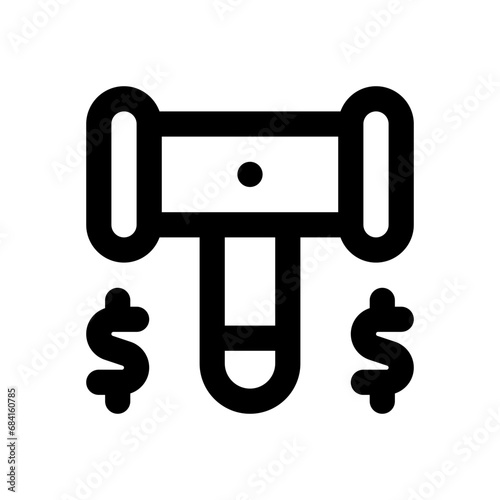 auction line icon