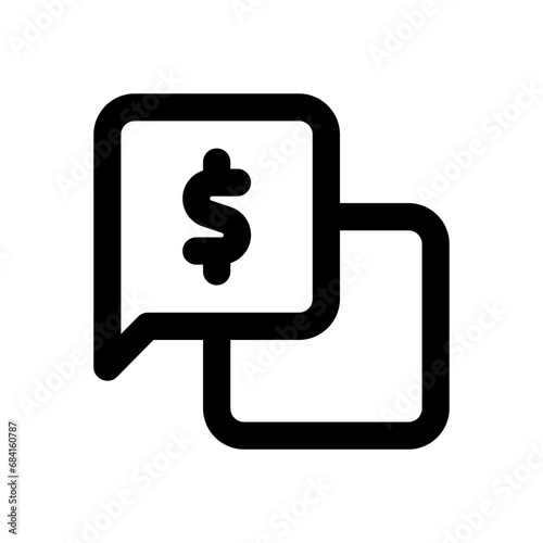 business and finance line icon