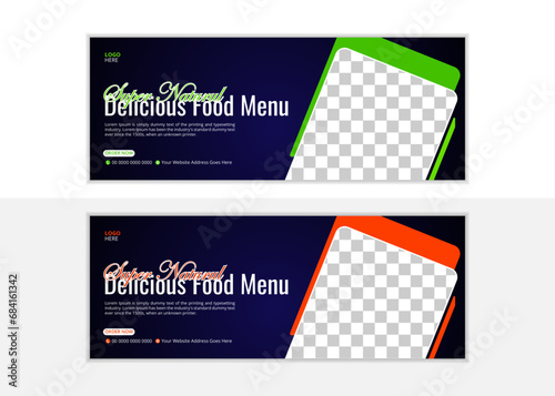 Creative Modern Food Web Banner Design Template