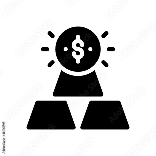investment glyph icon