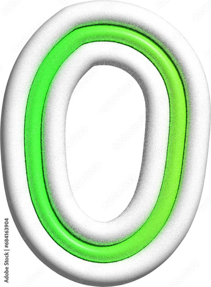 Fototapeta premium colorful playful number decoration