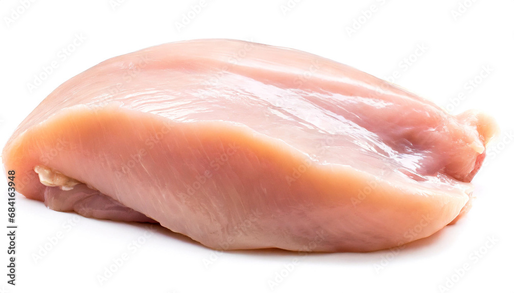 raw Chicken filet meat isolated on white background, cutout raw Chicken filet meat isolated on white background, cutout