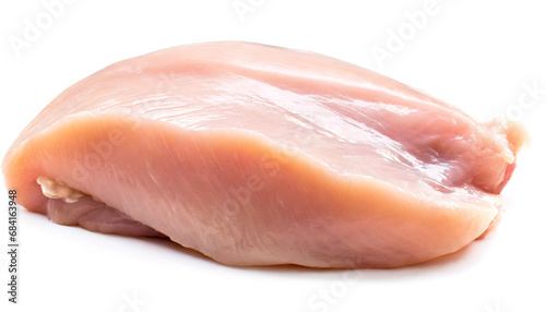 raw Chicken filet meat isolated on white background, cutout