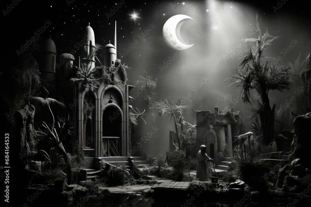 Obraz premium Nativity Scenes - Generative AI