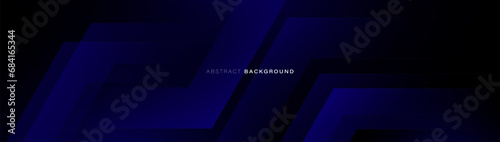 Blue abstract triangle geometric lines futuristic digital high-technology background. Trendy minimal geometry banner. Vector illustration