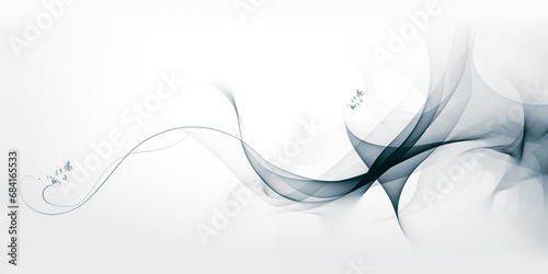 abstract background with wave lines and curves inspired by tree and branch 