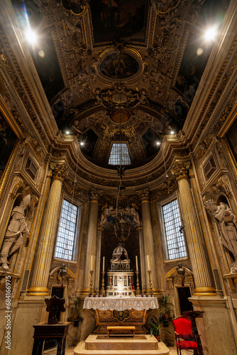 interior of cathedral, Urbino, Marche, Italy