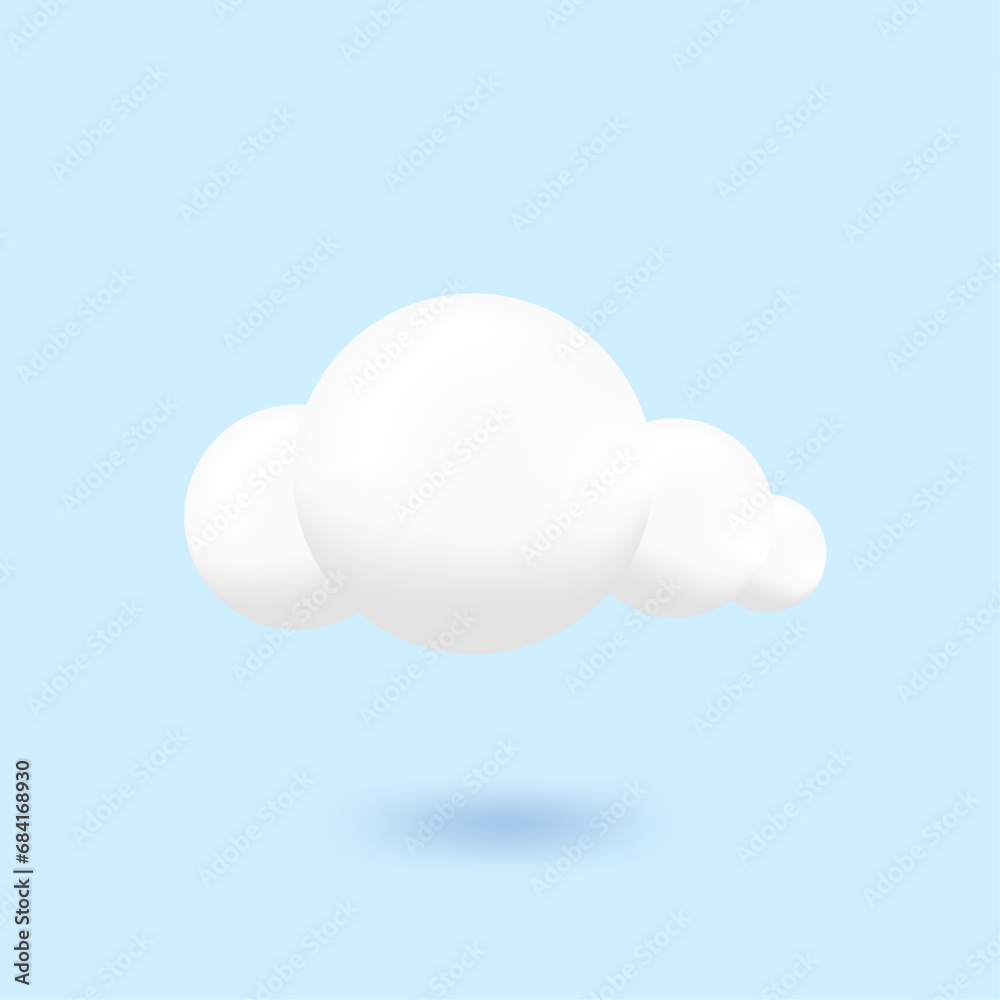 Cloud 3d soft icon design illustration Cloud 3d soft icon design illustration