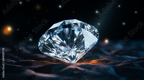 A high-resolution 4K image of a sparkling, 8K diamond in all its brilliance