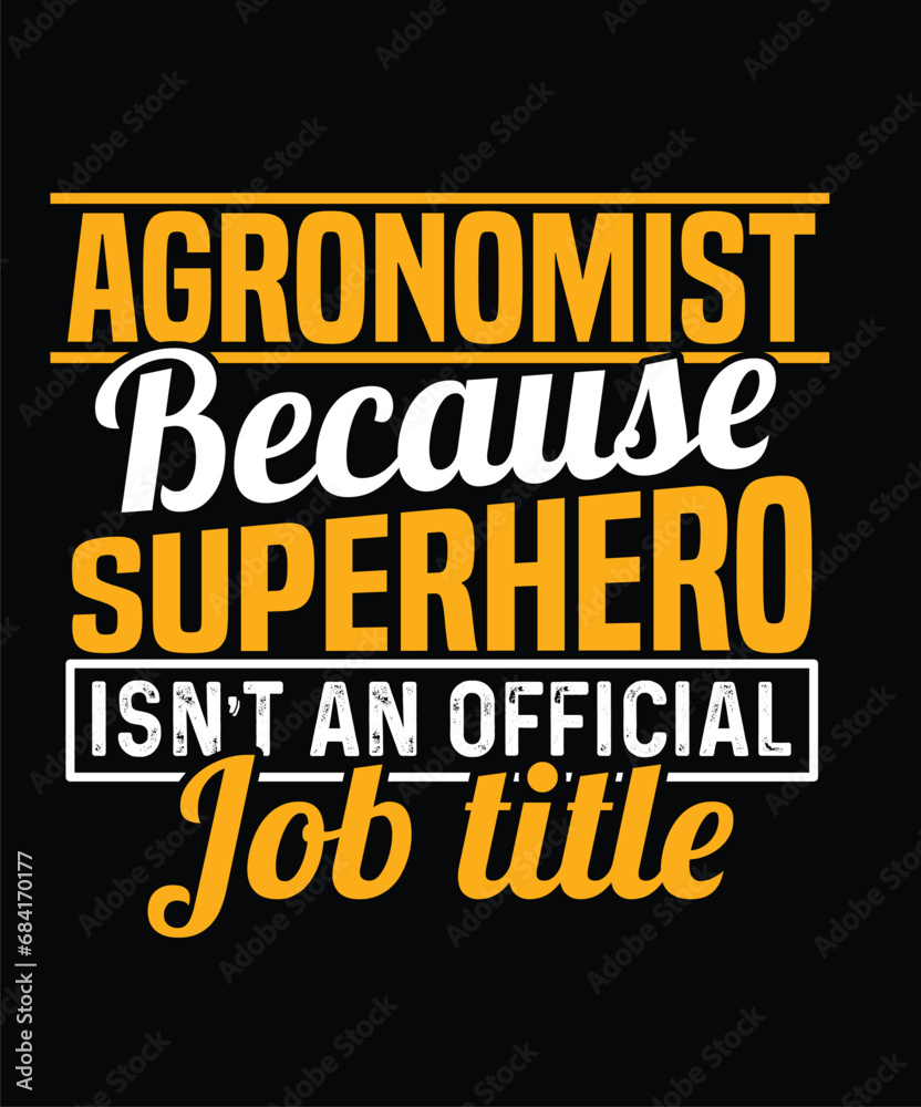 Agronomist Typography and SVG and groovy and t-shirt design