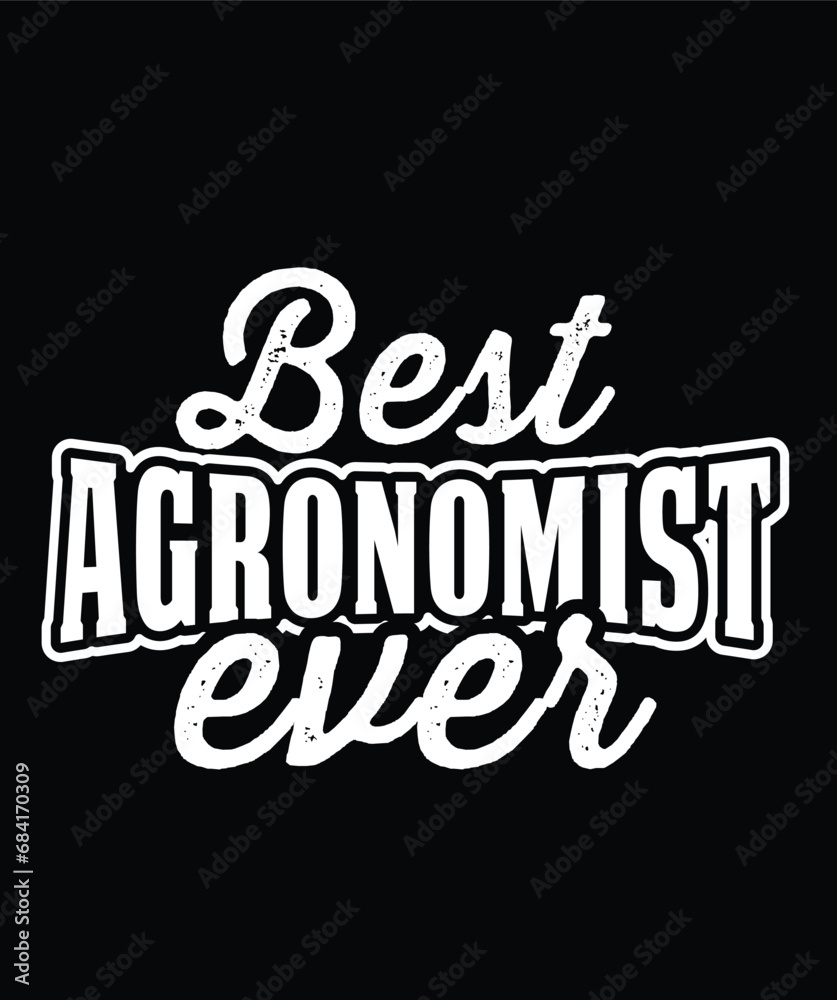 Agronomist Typography and SVG and groovy and t-shirt design