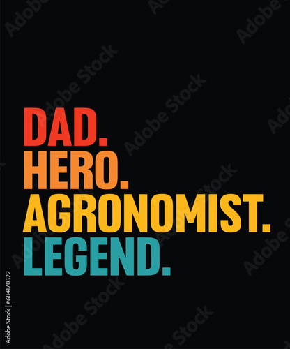 Agronomist Typography and SVG and groovy and t-shirt design
