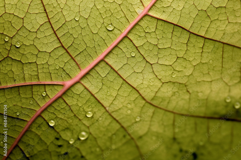 close up view of a leaf's texture created with Generative Ai close up view of a leaf's texture created with Generative Ai