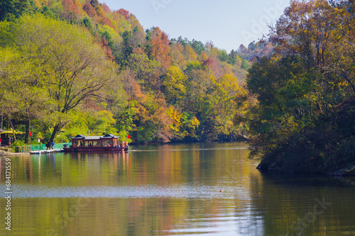 Wuhan Mu Lan Tianchi Scenic Area Late Autumn Scenery