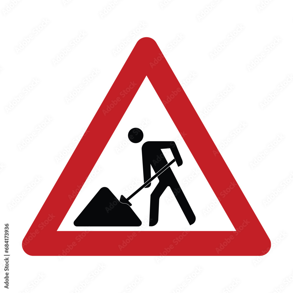 Under Construction warning sign. printable vector symbol Under Construction warning sign. printable vector symbol